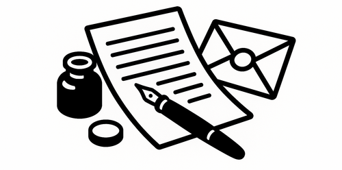 image of a letter - sign up for the mailing list