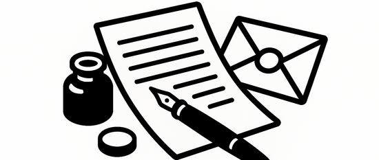 image of a letter - sign up for the mailing list